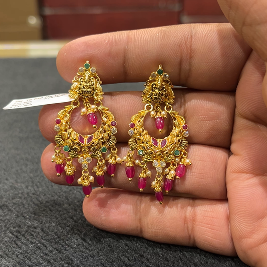 CHANDANA Brothers 10.35gms EARRINGS 22K Yellow Gold