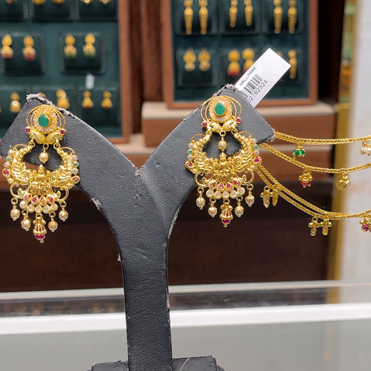 CMR 13.194gms EARRINGS 22K Yellow Gold