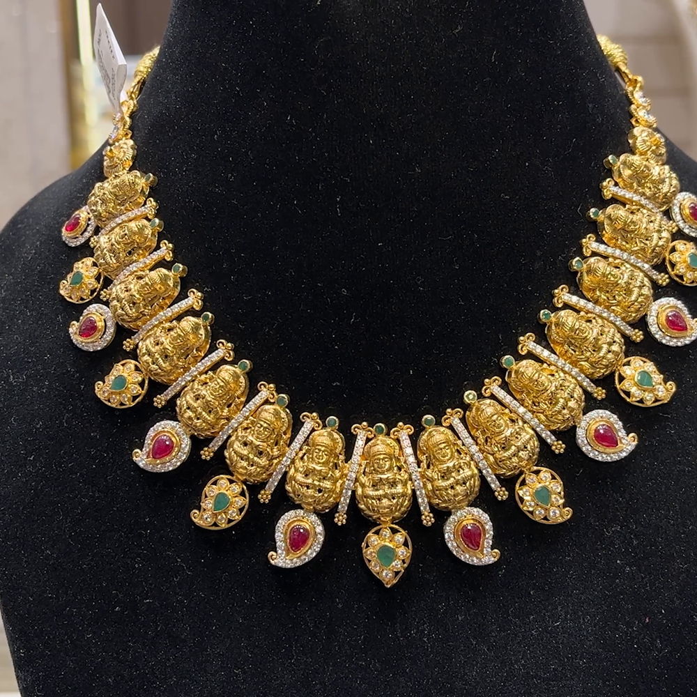 SOUTH INDIA 49.91gms NECKLACE 22K Yellow Gold