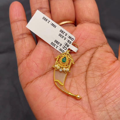 Anu Jewellers 2.9gms Pendent 22K Yellow Gold