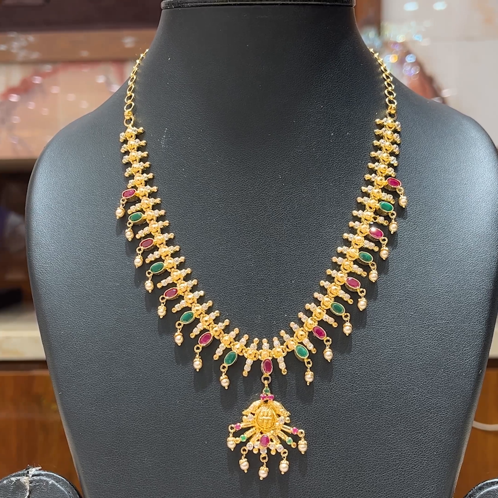 MUKUNDA JEWELLERS 27.135gms NECKLACE 22K Nakshi