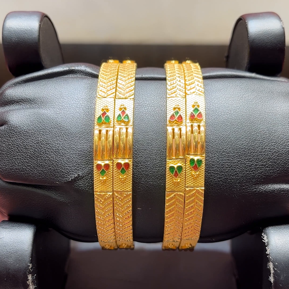 CMR 44.296gms BANGLES 22K Yellow Gold