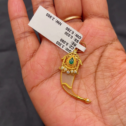 Anu Jewellers 2.9gms Pendent 22K Yellow Gold