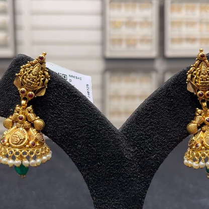 SOUTH INDIA 12.566gms EARRINGS 22K Yellow Gold