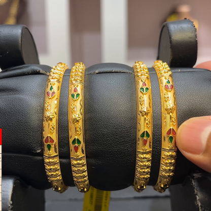 SwarnaKanchi 37.874gms BANGLES 22K Yellow Gold