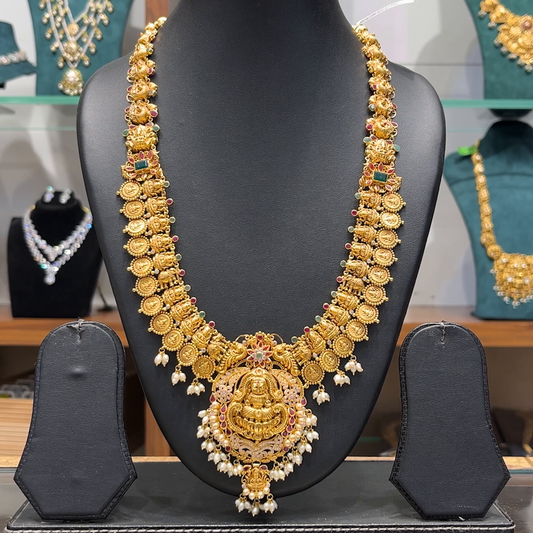 Chennai Shopping Mall 73.48gms HARAMS 22K Antique