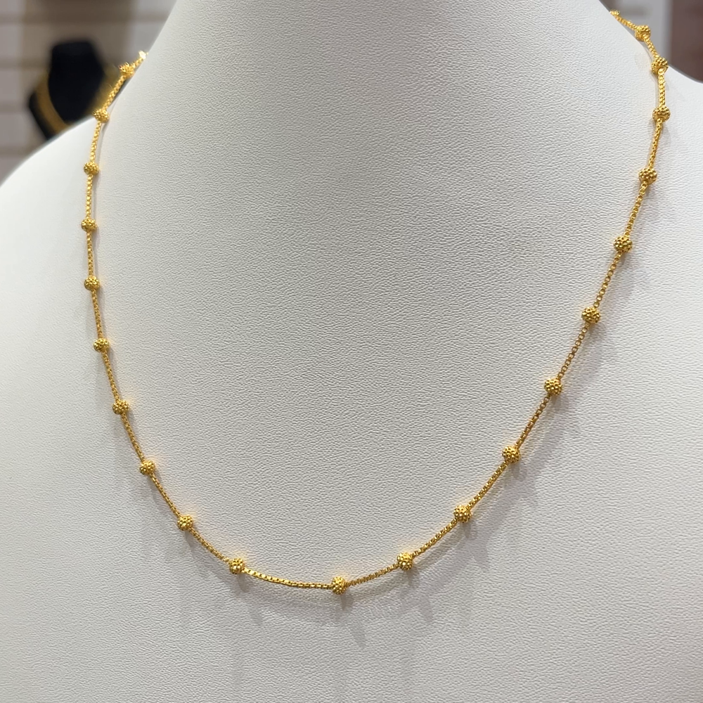 RS BROTHERS 7.156gms CHAINS 22K Yellow Gold