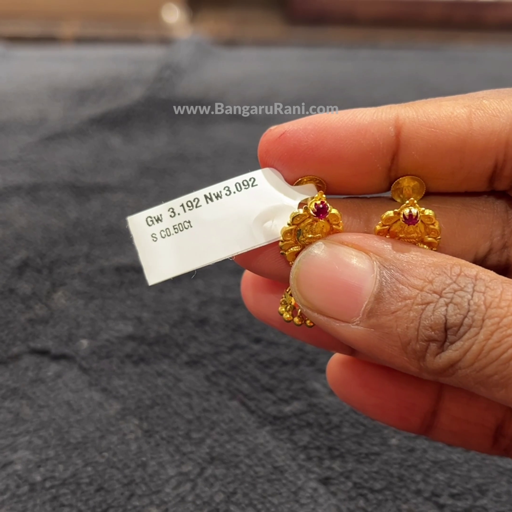 [make to order] 3.092gms EARRINGS 22K