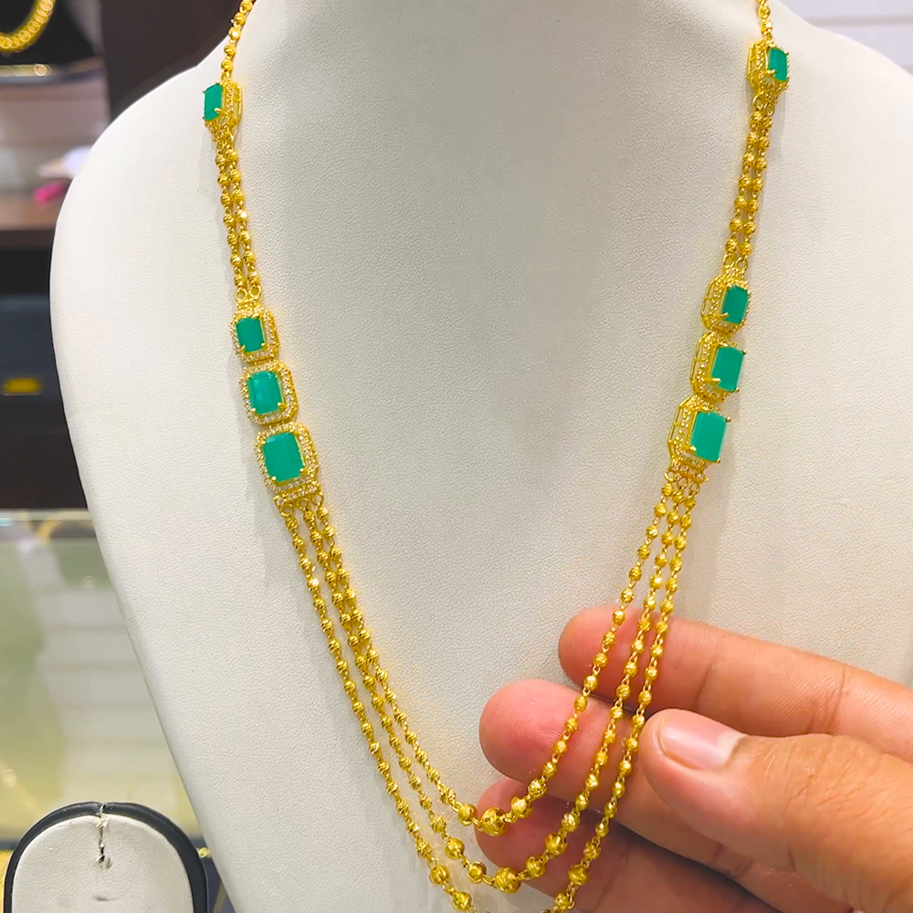 SOUTH INDIA 28.575gms NECKLACE 22K Yellow Gold