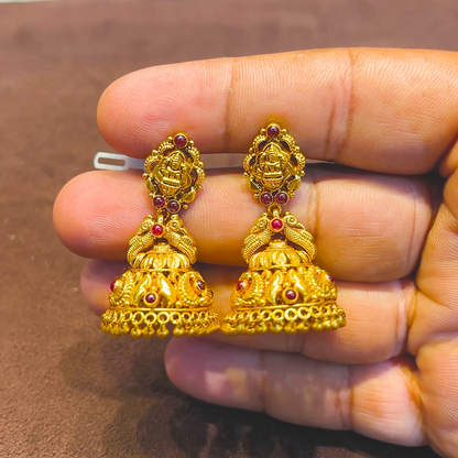 SRI RAM 15.094gms EARRINGS 22K Yellow Gold