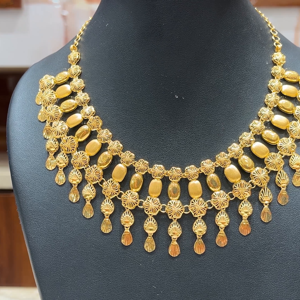 MUKUNDA JEWELLERS 39.085gms NECKLACE 22K Yellow Gold