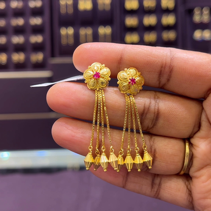 CMR 6.148gms EARRINGS 22K Yellow Gold