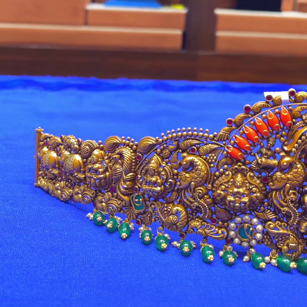 CMR 141.845gms VADDANAM 22K Nakshi