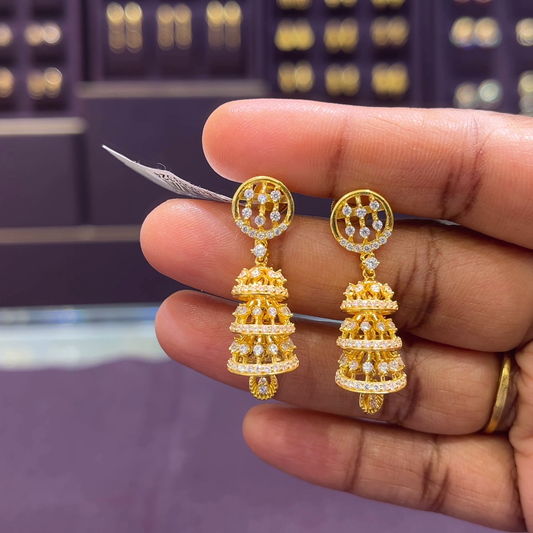 CMR 9.998gms EARRINGS 22K Yellow Gold