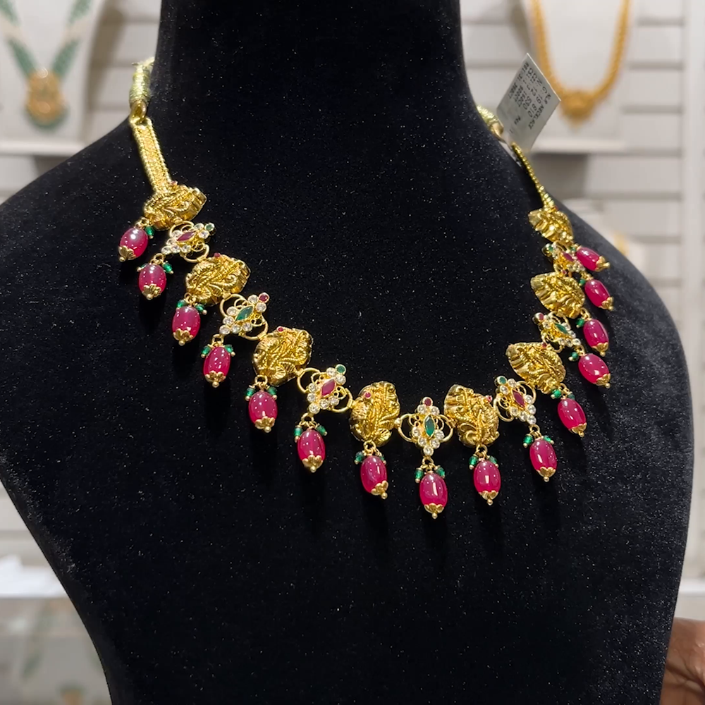 SOUTH INDIA 12.53gms NECKLACE 22K Yellow Gold