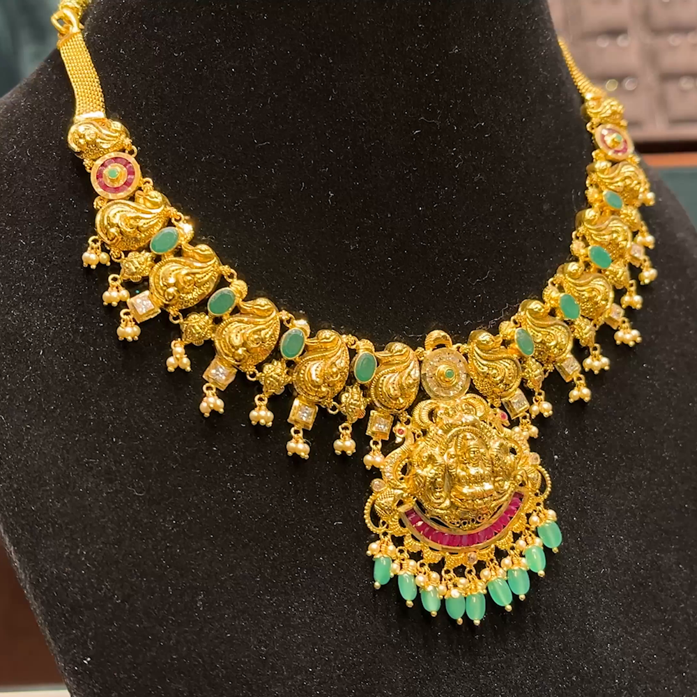 CMR 30.385gms NECKLACE 22K Antique