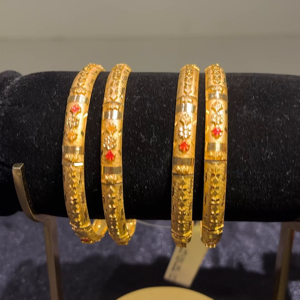 CMR 38.597gms BANGLES 22K Yellow Gold