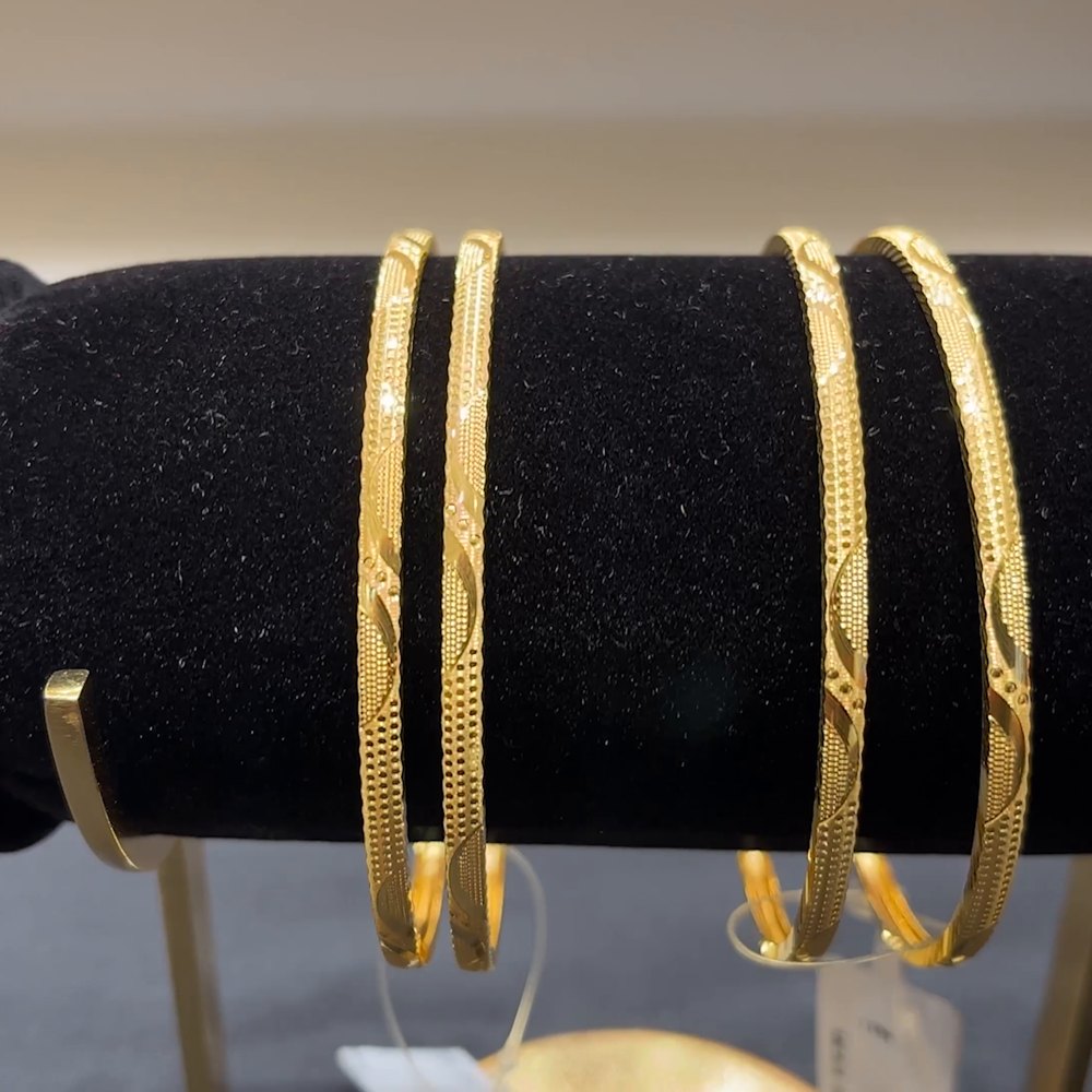 Anu Jewellers 14.346gms BANGLES 22K Yellow Gold