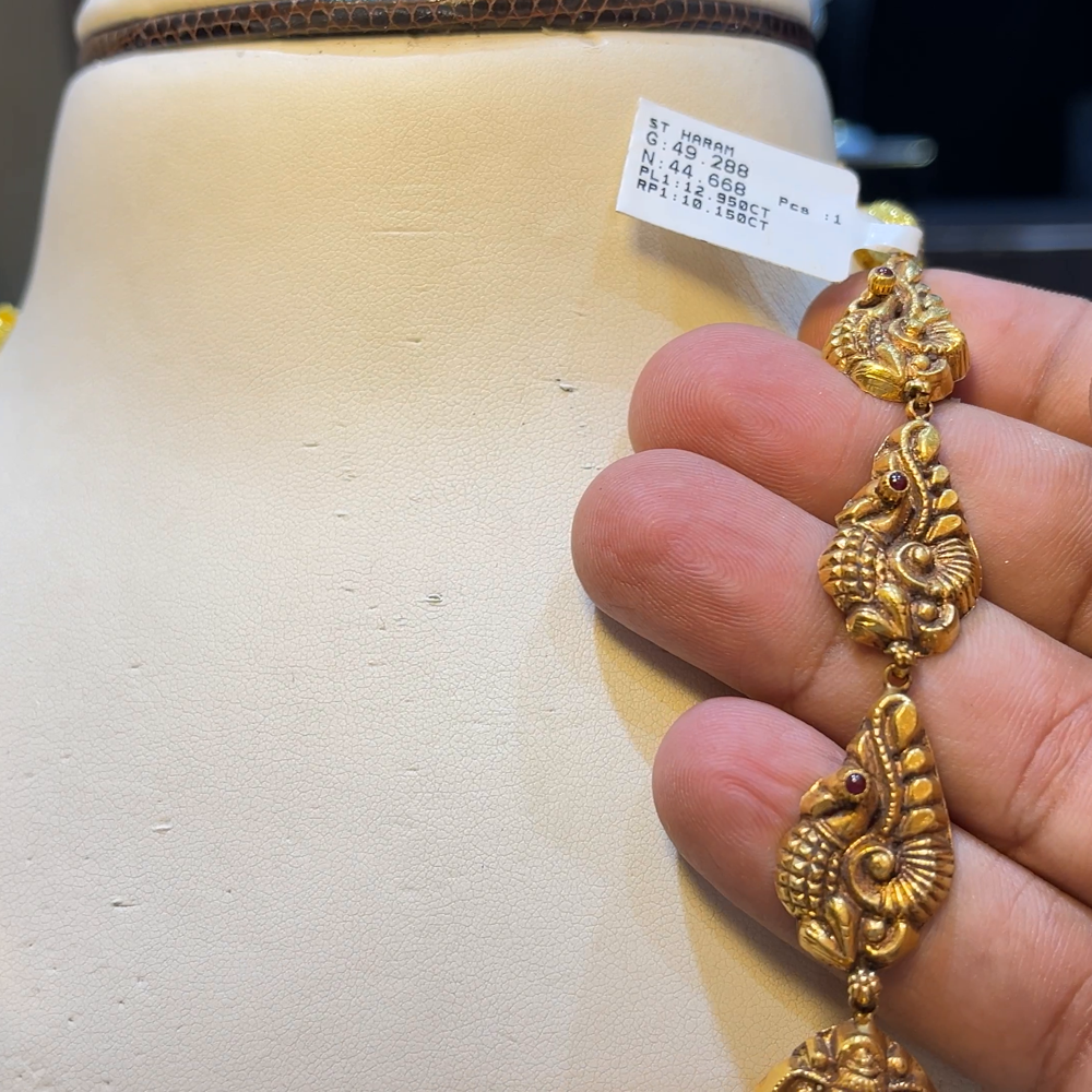 SOUTH INDIA 44.668gms HARAMS 22K Yellow Gold