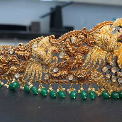 MUKUNDA JEWELLERS 131.478gms VADDANAM 22K Yellow Gold