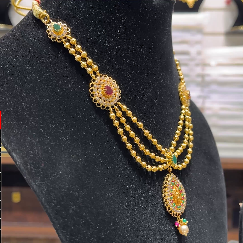 SOUTH INDIA 24.33gms NECKLACE 22K Yellow Gold