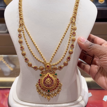 CHANDANA Brothers 36.54gms HARAMS 22K Yellow Gold