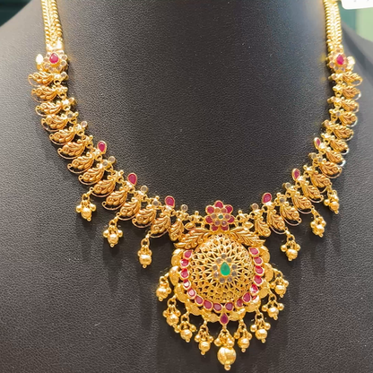 Chennai Shopping Mall 21.9gms NECKLACE 22K Antique