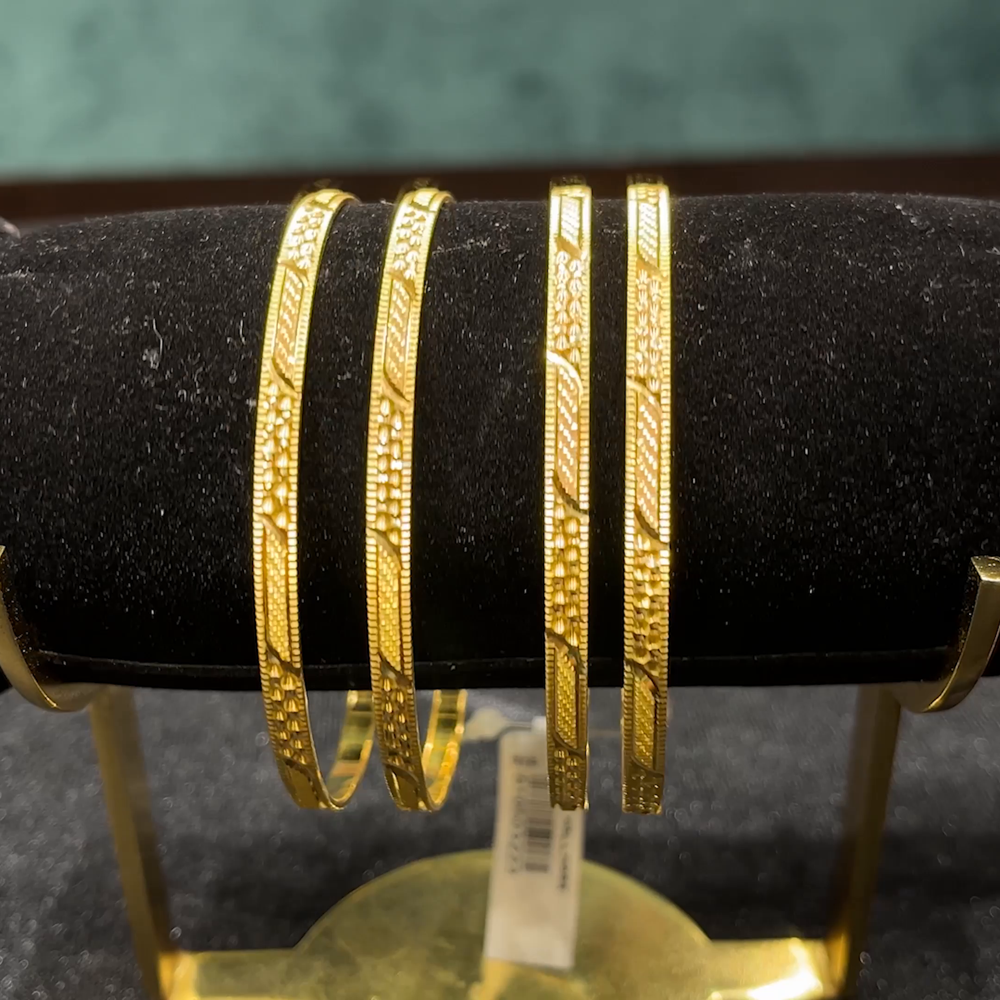 CMR 49.199gms BANGLES 22K Yellow Gold