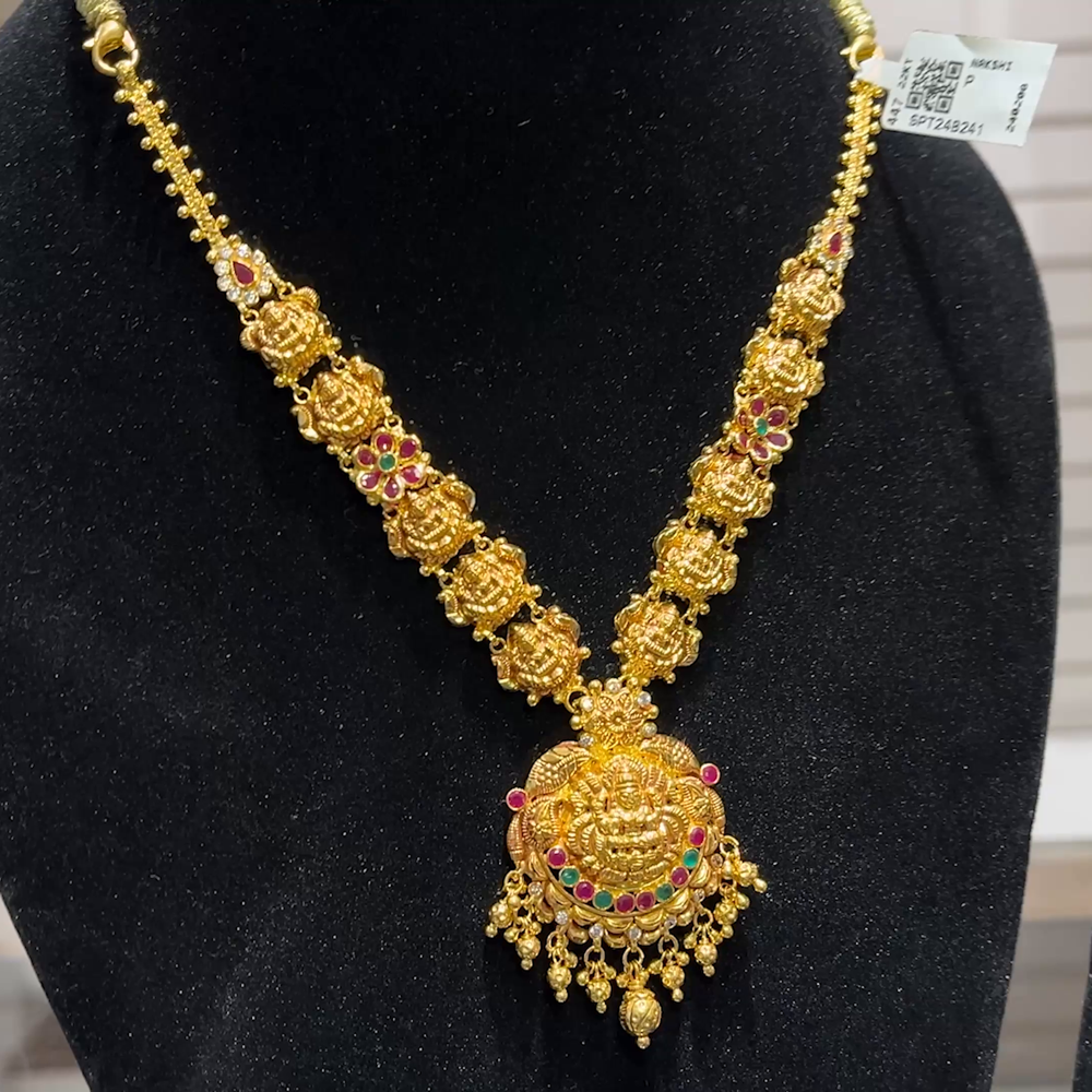 SOUTH INDIA 19.32gms NECKLACE 22K Yellow Gold