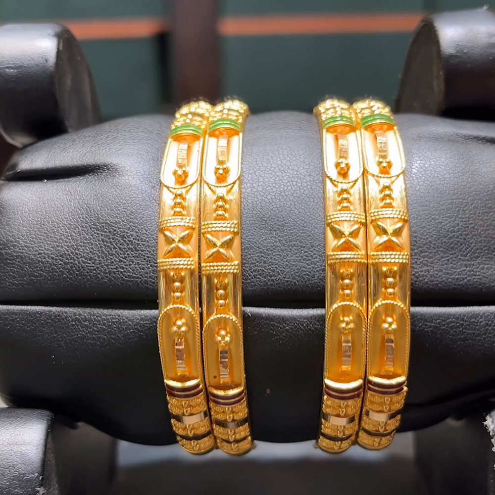 CMR 48.929gms BANGLES 22K Yellow Gold