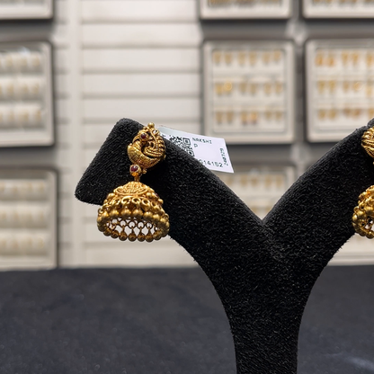 SOUTH INDIA 10.009gms EARRINGS 22K Yellow Gold