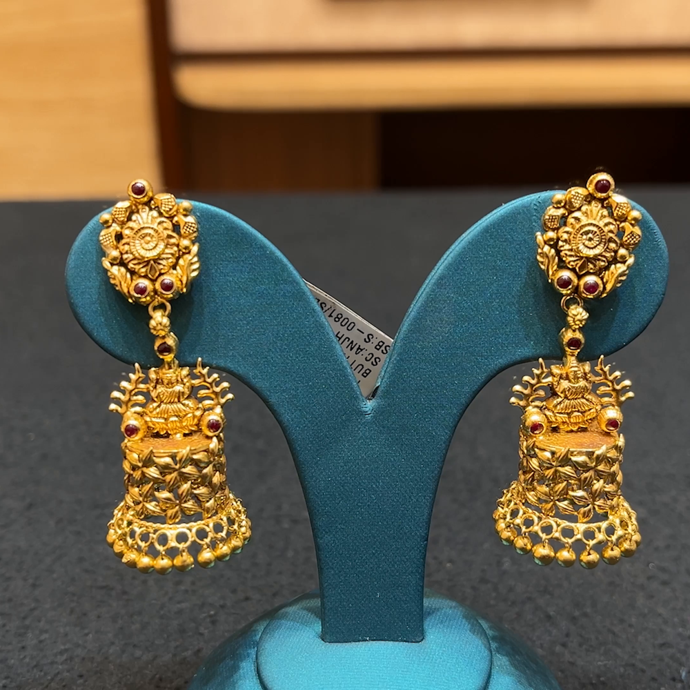 Chennai Shopping Mall 13.36gms EARRINGS 22K Yellow Gold