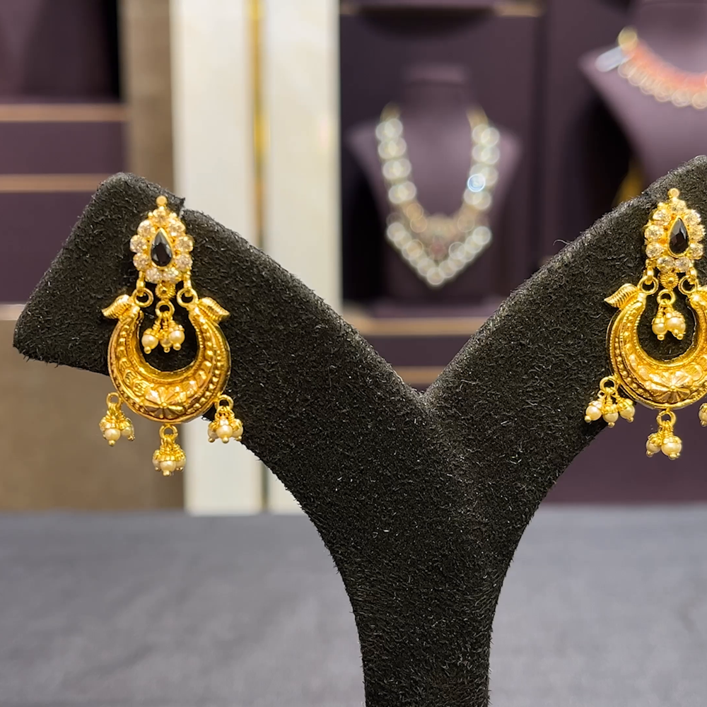 CMR 5.267gms EARRINGS 22K Yellow Gold