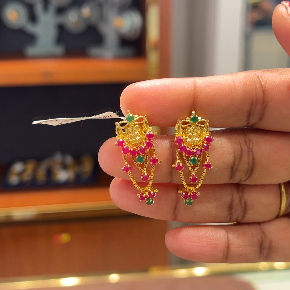 Anu Jewellers 4.375gms EARRINGS 22K Yellow Gold