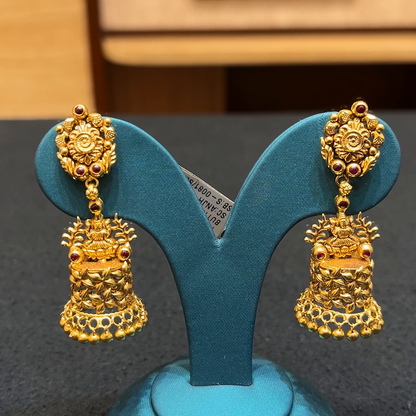 Chennai Shopping Mall 13.36gms EARRINGS 22K Yellow Gold