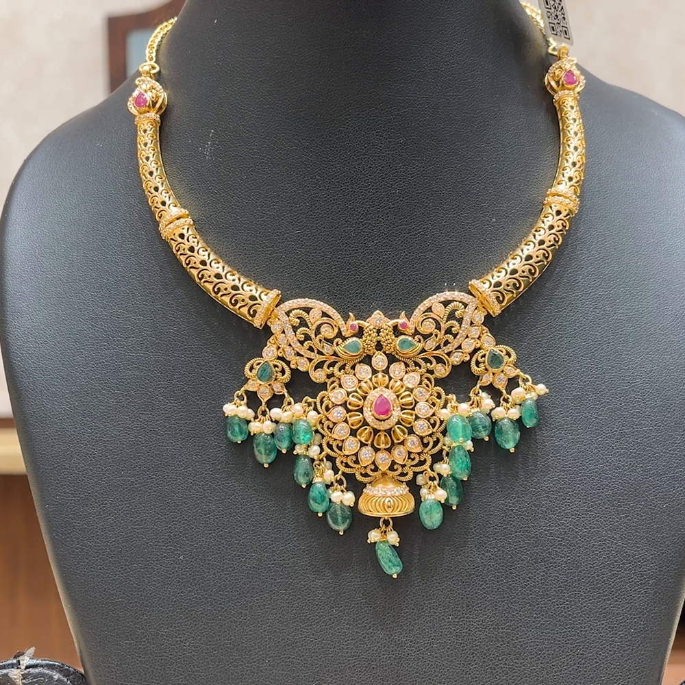 Chennai Shopping Mall 38.1gms NECKLACE 22K Yellow Gold