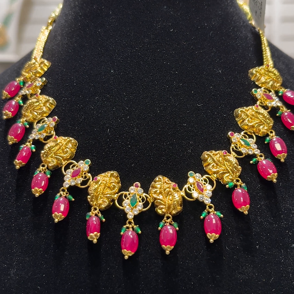 SOUTH INDIA 12.53gms NECKLACE 22K Yellow Gold