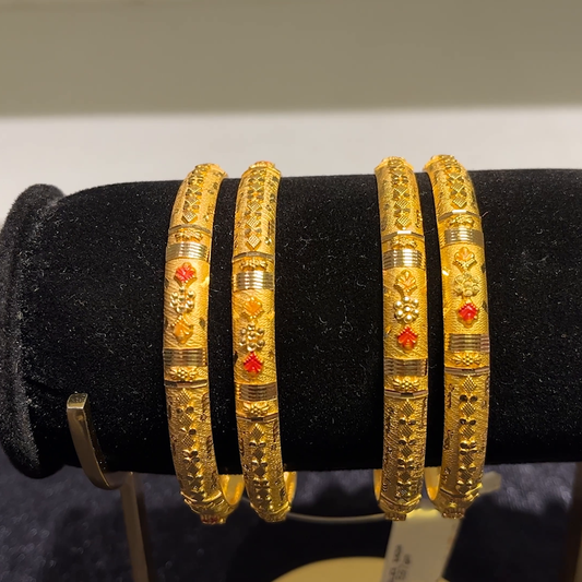 CMR 38.597gms BANGLES 22K Yellow Gold