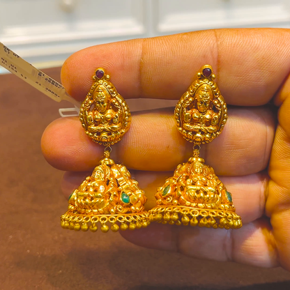 SRI RAM 21.3gms EARRINGS 22K Yellow Gold