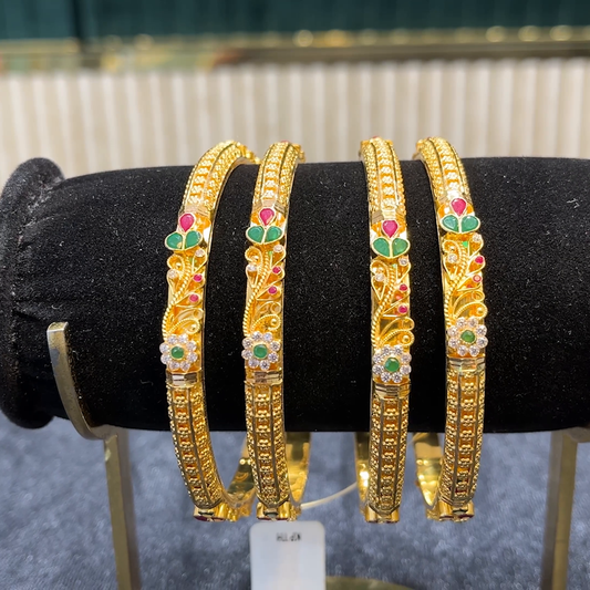 Kriya Jewellers 57.54gms BANGLES 22K Yellow Gold