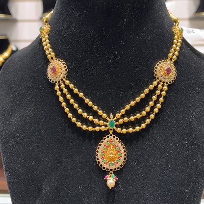 SOUTH INDIA 24.33gms NECKLACE 22K Yellow Gold