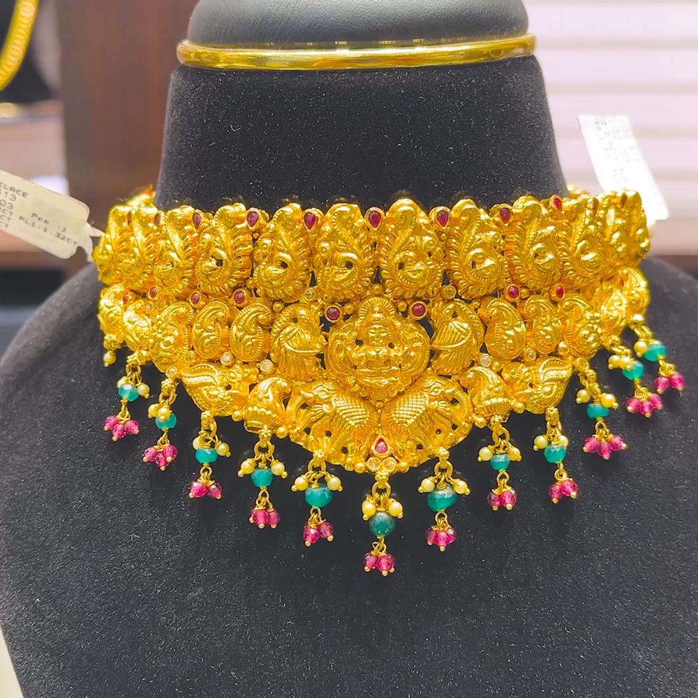 SOUTH INDIA 32.703gms NECKLACE 22K Yellow Gold