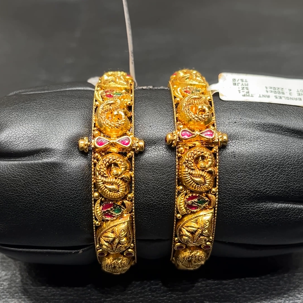 MUKUNDA JEWELLERS 17.776gms BANGLES 22K Yellow Gold