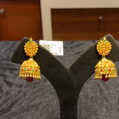 RS BROTHERS 12.694gms EARRINGS 22K Yellow Gold