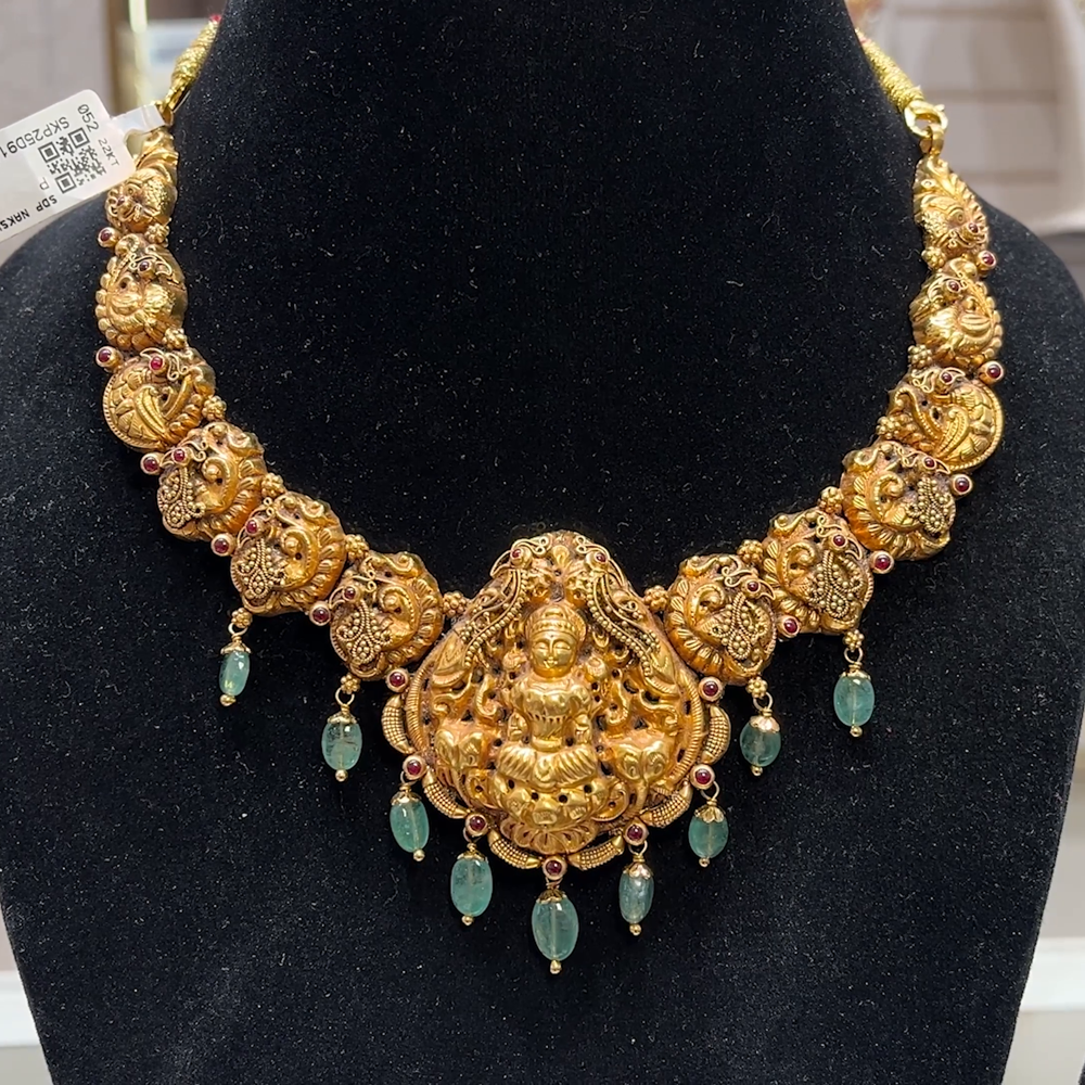 SOUTH INDIA 34.729gms NECKLACE 22K Yellow Gold