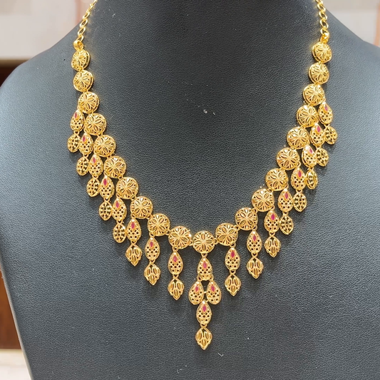 MUKUNDA JEWELLERS 25.162gms NECKLACE 22K Yellow Gold