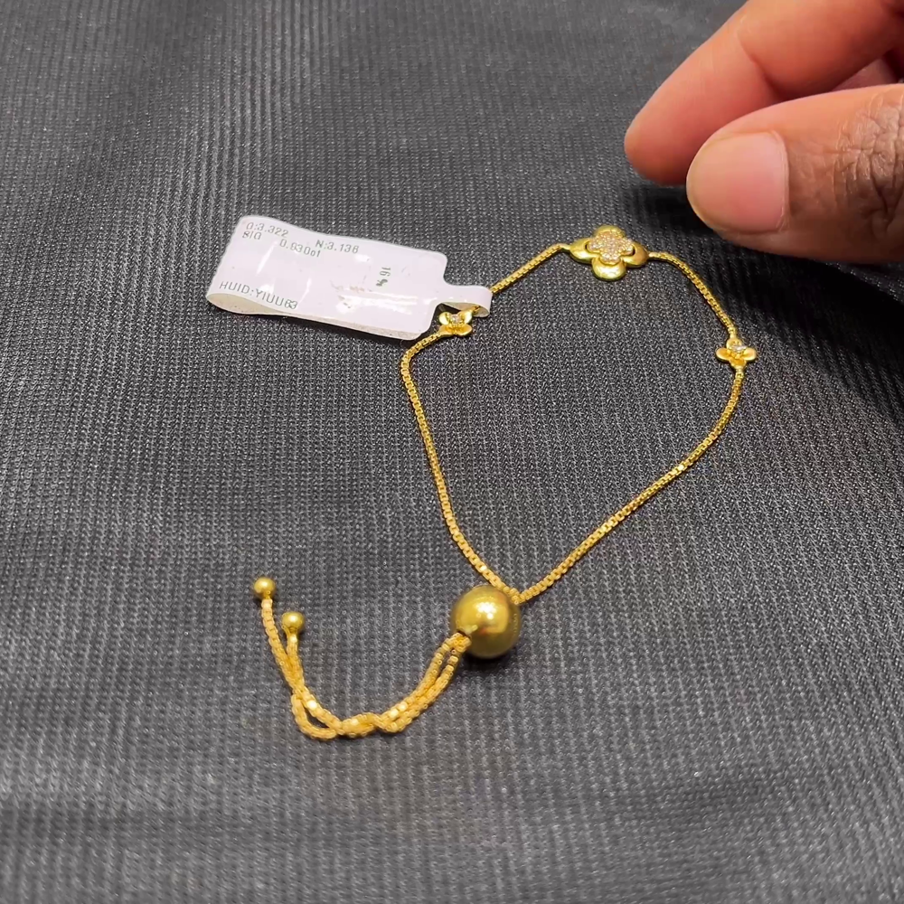 Anu Jewellers 3.136gms Bracelets 22K Yellow Gold