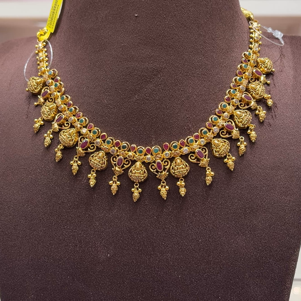 SwarnaKanchi 18.663gms NECKLACE 22K Yellow Gold