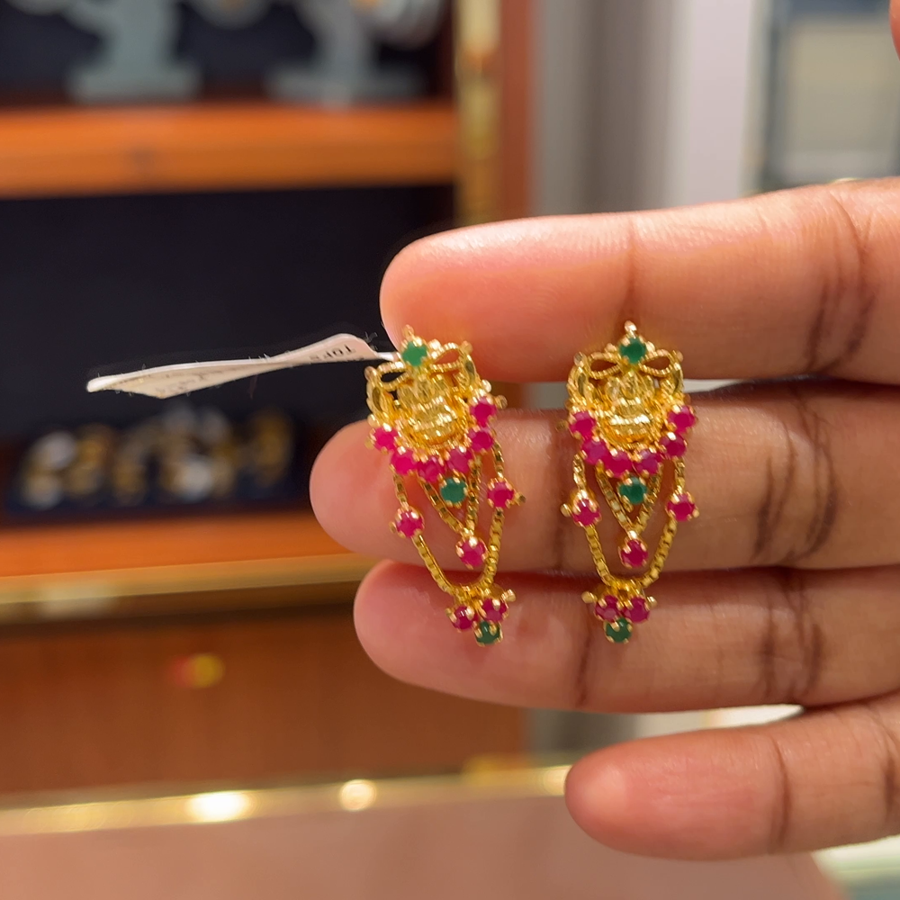 Anu Jewellers 4.375gms EARRINGS 22K Yellow Gold