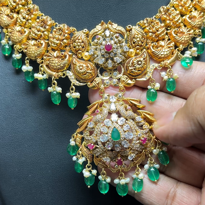 Chennai Shopping Mall 58.55gms NECKLACE 22K Antique